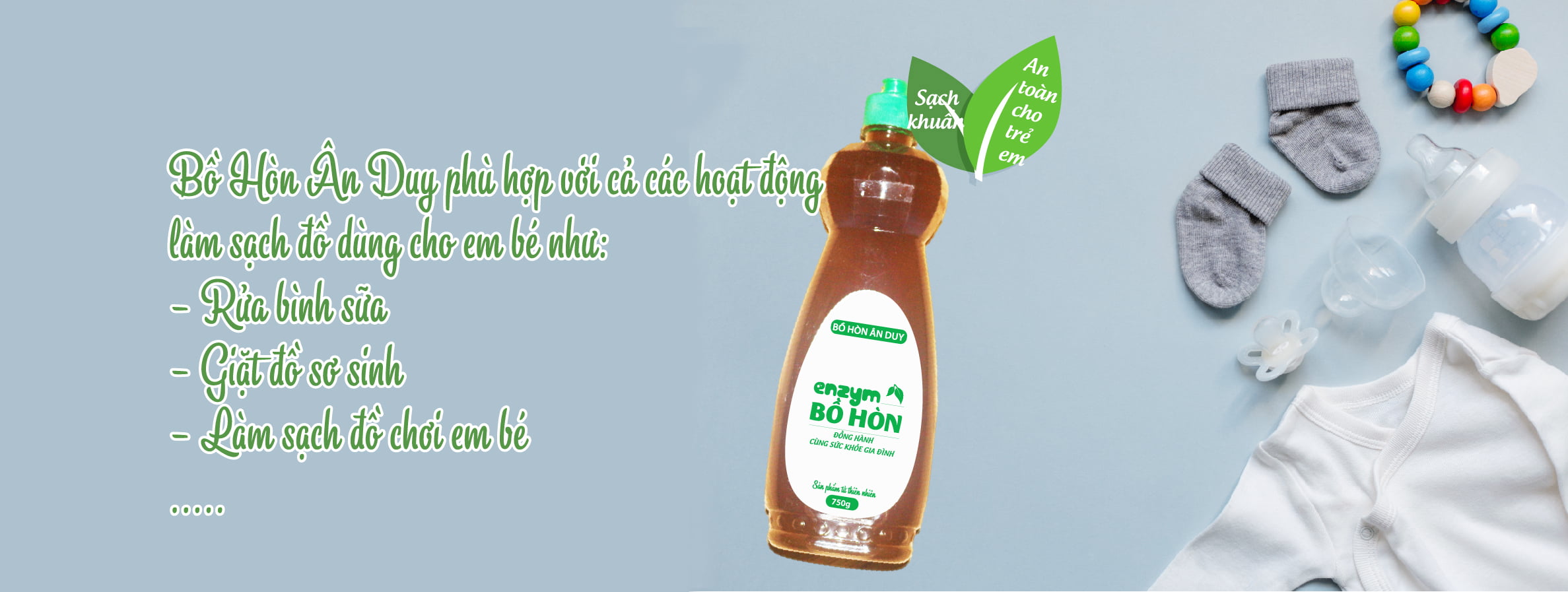 Bồ hòn giúp vệ sinh chén bát ăn dặm an toàn cho bé