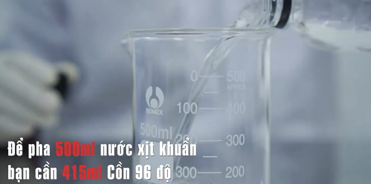 công thức pha nước rửa tay khô pha bằng cồn y tế