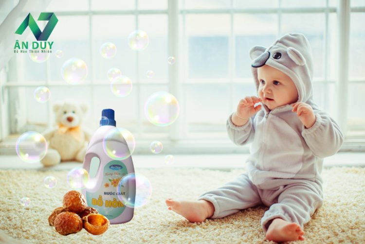 Có thể dùng nước giặt bồ hòn để giặt đồ cho bé hay không?