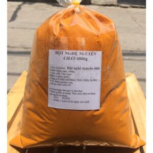 Củ nghệ vàng đc rửa sạch thát lát mỏng, sau đó được Ân Duy sấy bằng phương pháp hiện đại, rồi nghiền thành bột, nên giữ được tính chất hương vị đặc trưng của củ nghệ bột nghệ đỏ nguyên chất 1000g