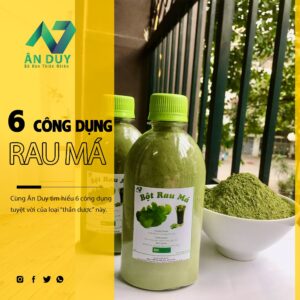 6 công dụng tuyệt vời của bột rau má
