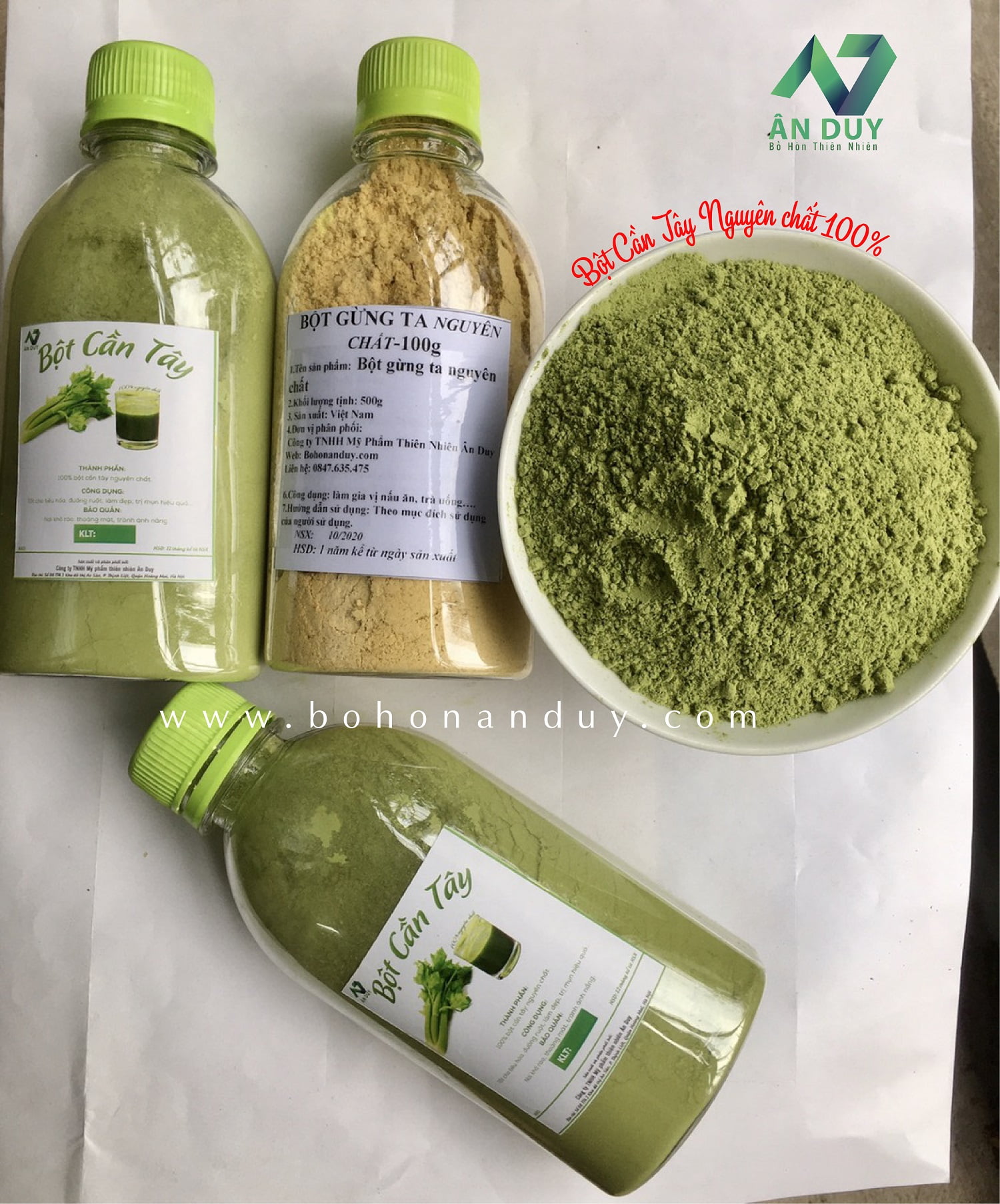 bột cần tây
