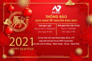 Thông báo lịch nghỉ Tết Nguyên Đán 2021